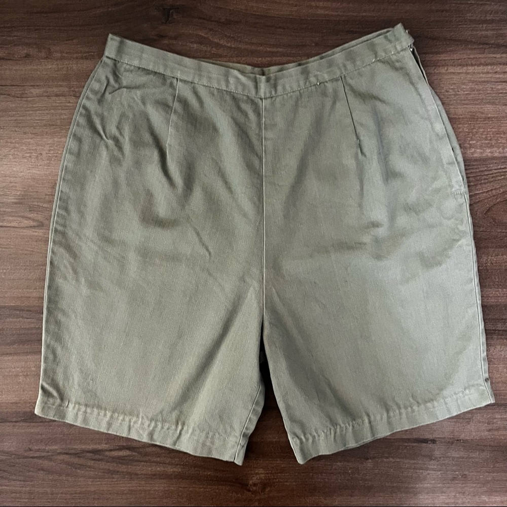 3/$30 Vintage Green High Waist Shorts